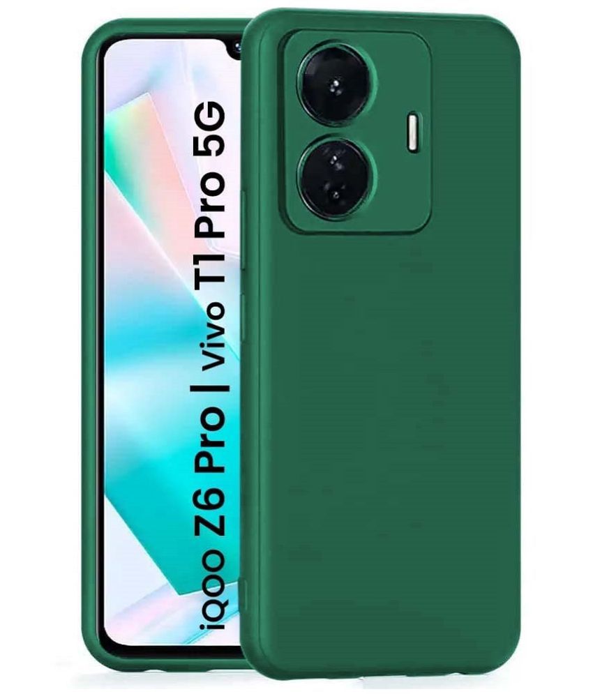     			JMA - Green Rubber Bumper Cases Compatible For Vivo T1 Pro 5G ( Pack of 1 )