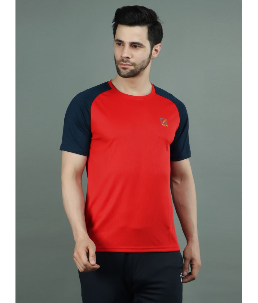     			NEXGEN  CLUB - Red Polyester Regular Fit Men's T-Shirt ( Pack of 1 )