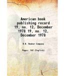 American book publishing record Volume 19, no. 12, December 1978