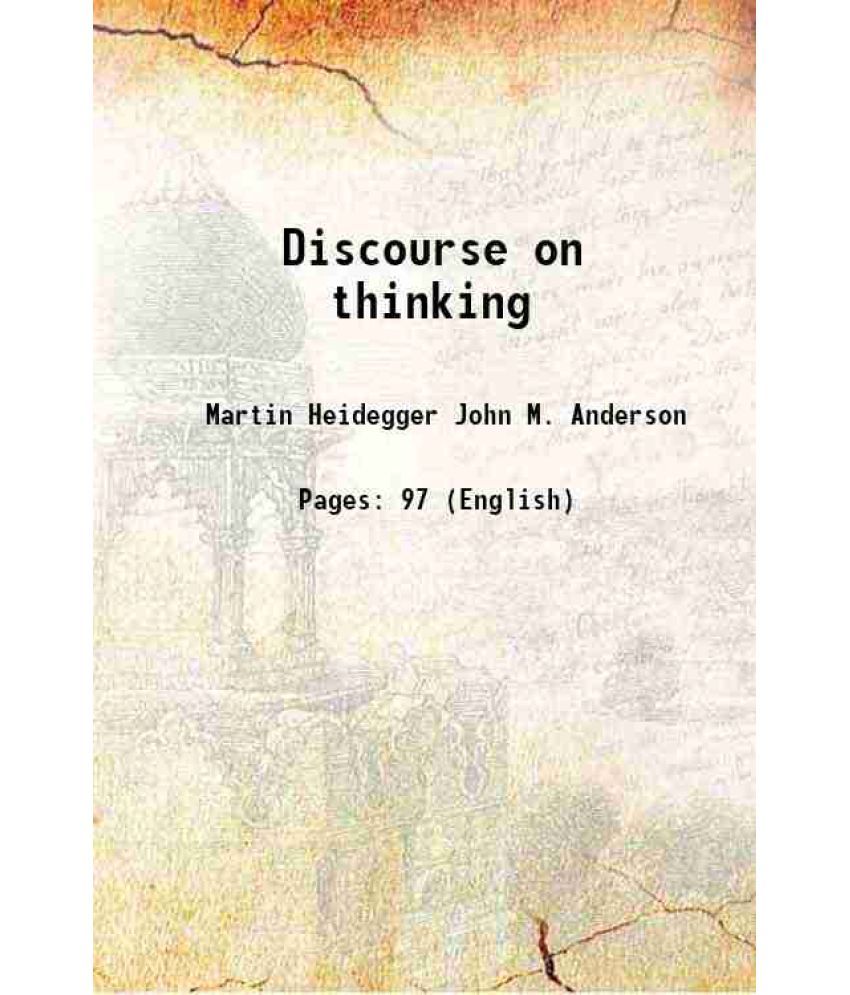     			Discourse on thinking 1817