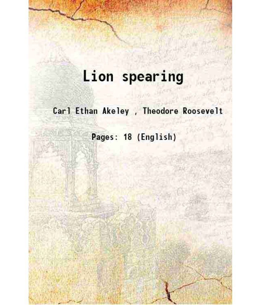     			Lion spearing 1926