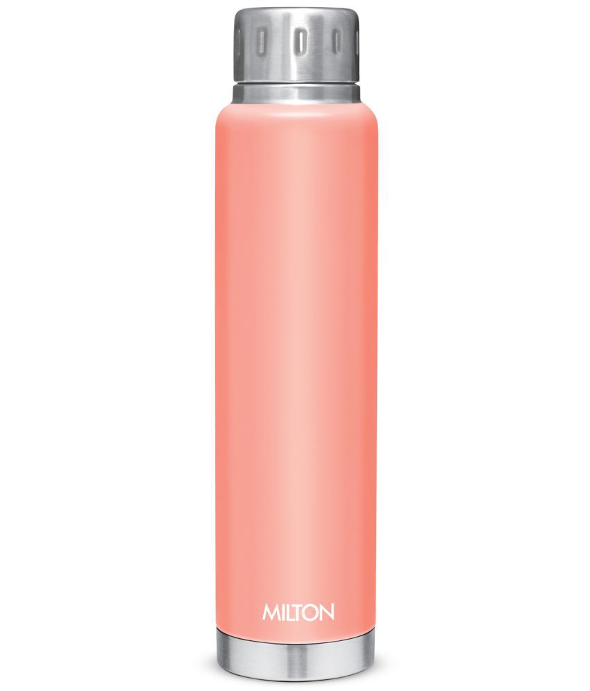     			Milton Elfin 750 Thermosteel 24 Hours Hot and Cold Water Bottle, 750 ml, Peach