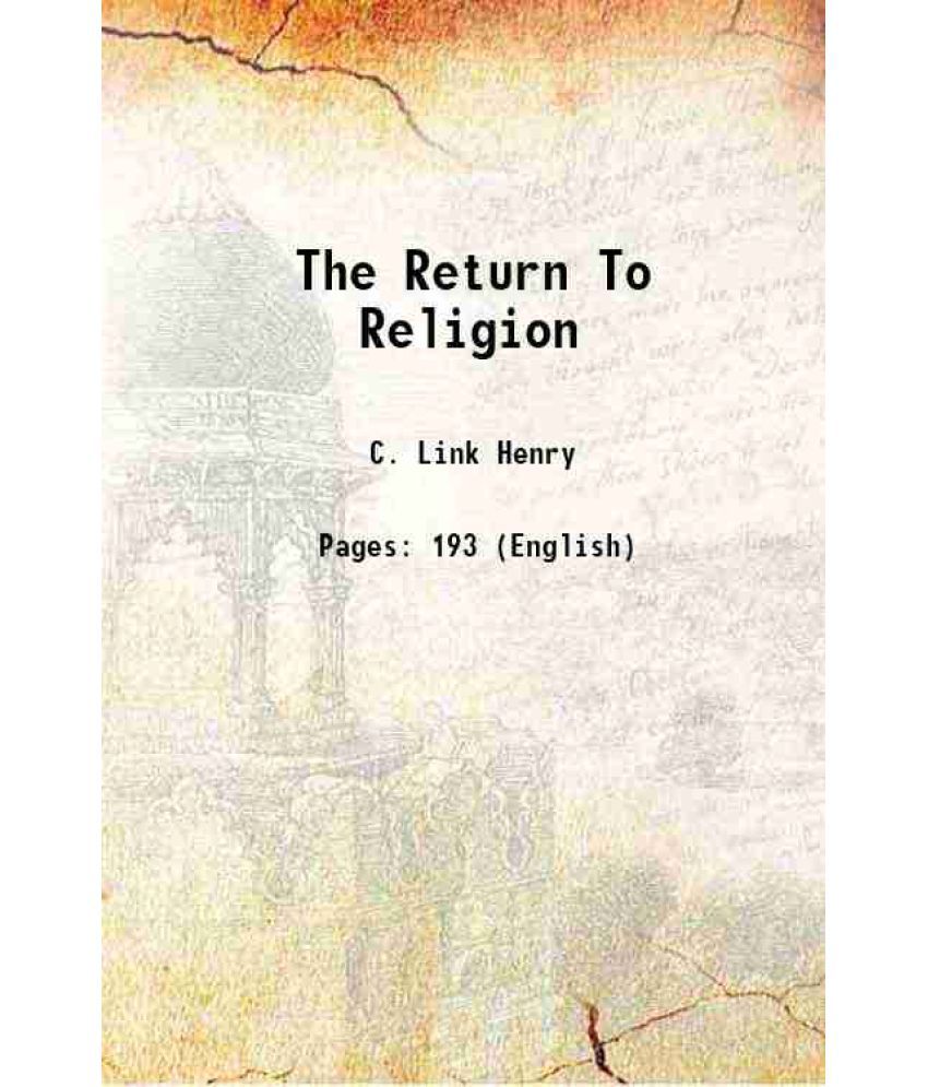     			The Return To Religion 1936
