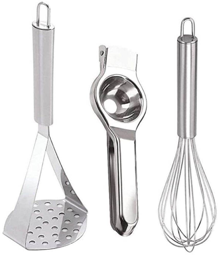     			Analog kitchenware - Silver Stainless Steel 3 Pic ( Set of 3 )