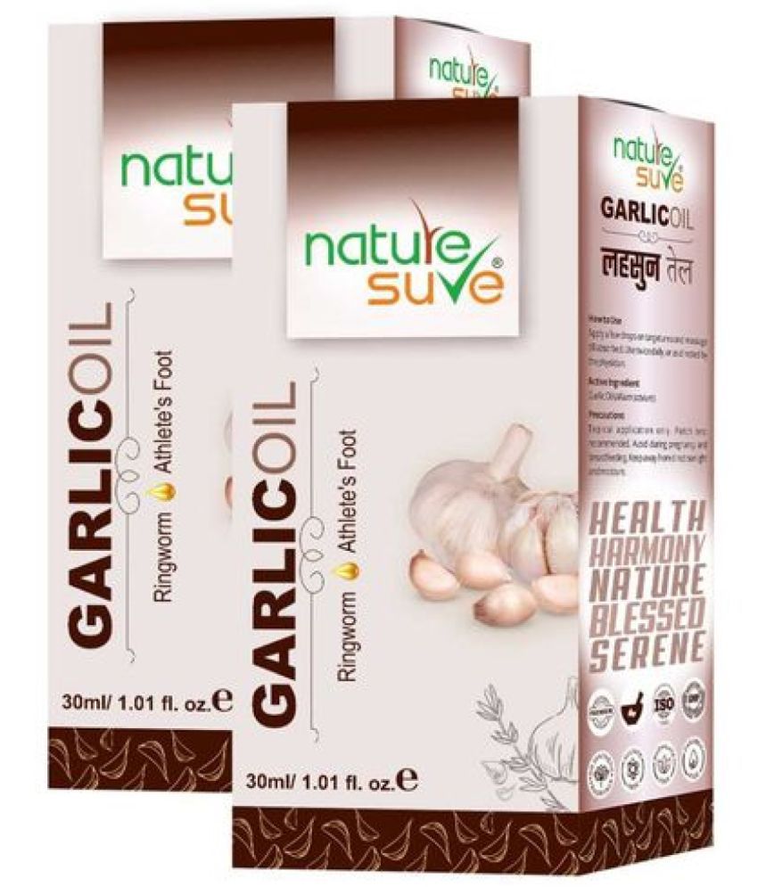     			Nature Sure Garlic Oil for Ringworm and Athlete's Foot in Men & Women - 2 Packs (30ml Each)