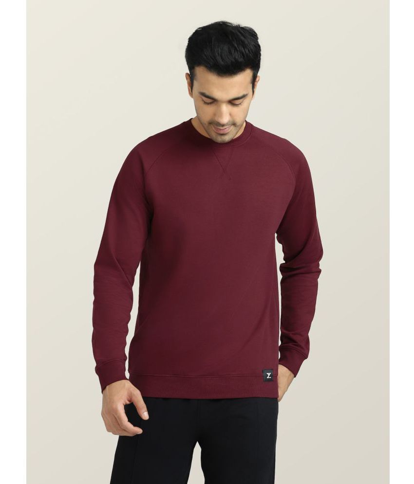     			XYXX - Wine Cotton Blend Regular Fit Men's Sweatshirt ( Pack of 1 )