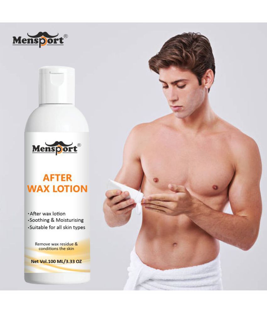 Mensport After Waxing Moisturizing Lotion Post Wax Skin Soother Lotion