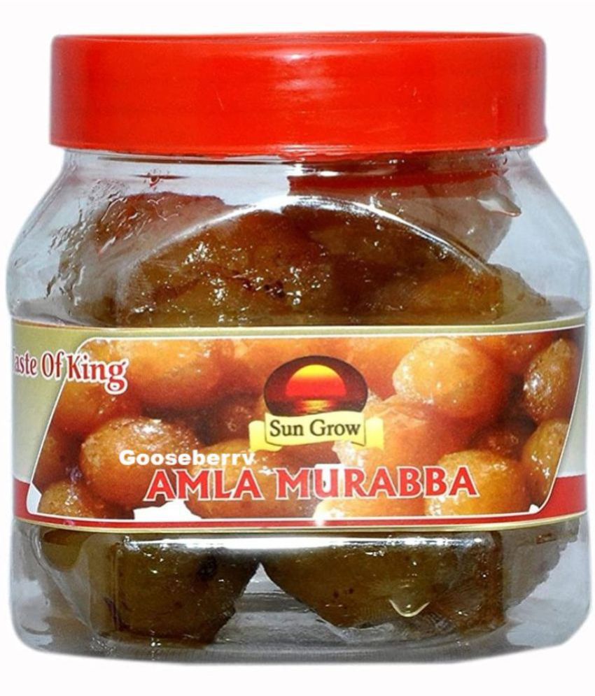     			Sun Grow Homemade Organic Gooseberry Dry Amla Murabba Ingredient:, Fenugreek, Clove, Elam, Crystals, Honey Pickle 500 g