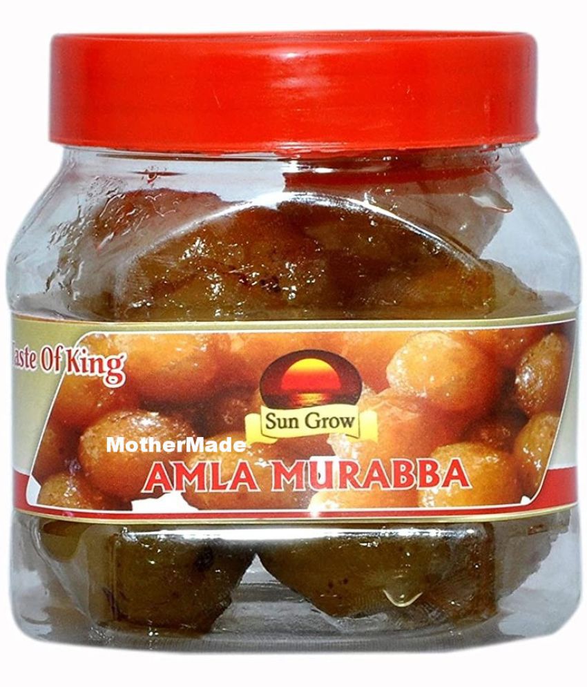     			Sun Grow Homemade Organic MotherMade Dry Amla Murabba Ingredient:, Fenugreek, Clove, Elam, Crystals, Honey Pickle 500 g