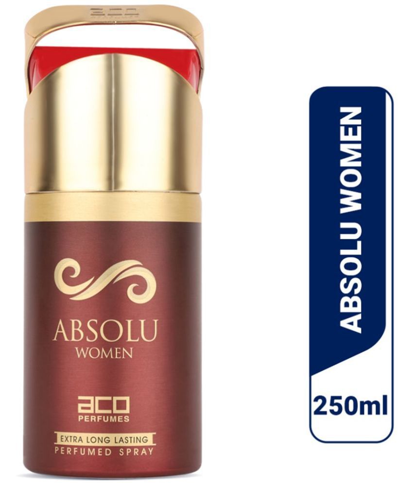     			aco perfumes - Absolu Deodorant, Long Lasting Fragrance Perfume Body Spray for Women 250 ml ( Pack of 1 )