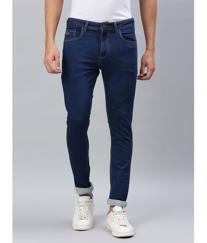 HJ HASASI - Blue Denim Slim Fit Men's Jeans ( Pack of 1 ) - Buy HJ ...