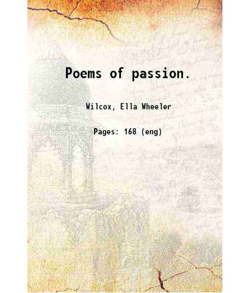     			Poems of passion. 1889 [Hardcover]