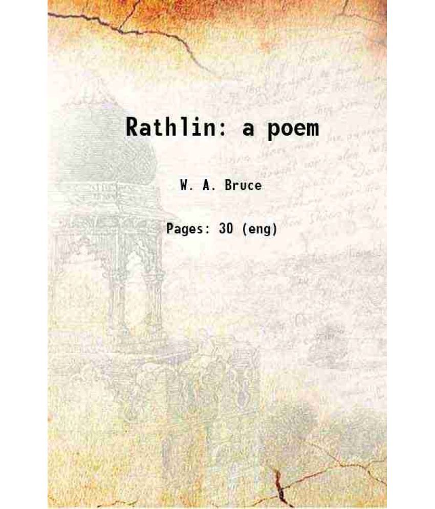     			Rathlin a poem 1871 [Hardcover]