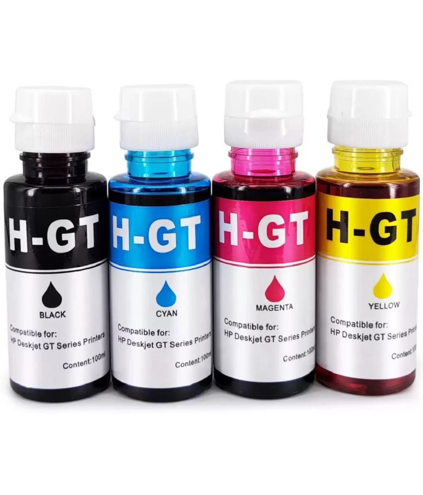     			zokio GT51/52 FOR 115 Multicolor Pack of 4 Cartridge for H_P Ink Tank 310 series, H_P Ink Tank Wireless 410 series And More.