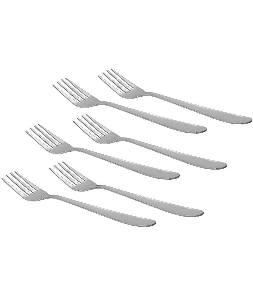     			A & H ENTERPRISES - Steel Stainless Steel Table Fork ( Pack of 6 )