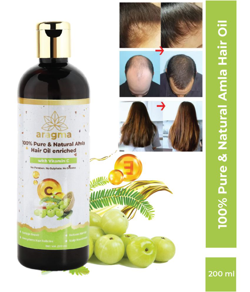     			Aragma Anti Hair Fall Growth Oil for Strong and long Hair 100% Pure & Natural Amla Vitamin C, 100ml
