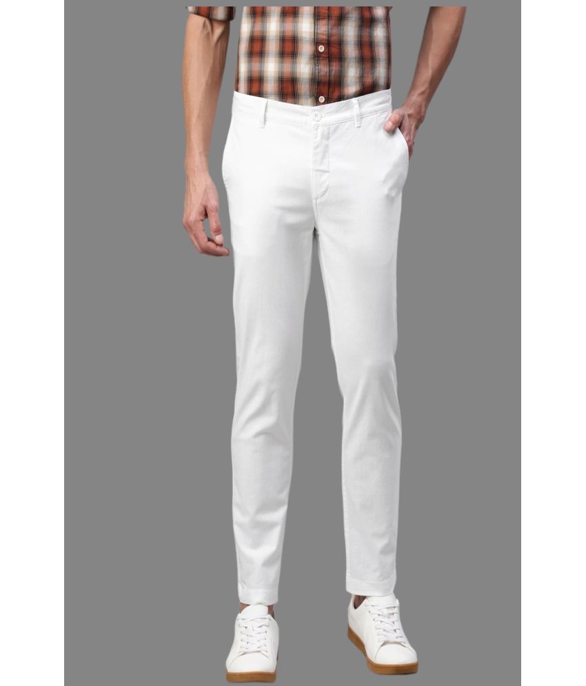     			HALOGEN White Regular Chinos ( Pack of 1 )