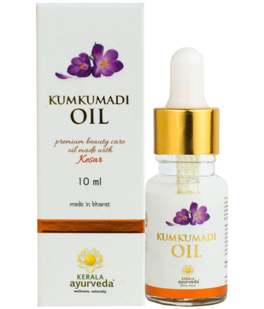 Kerala Ayurveda Kumkumadi Oil 10 ml,Sesame Oil Base, For Glowing, Radiant Blemish Free Complexion