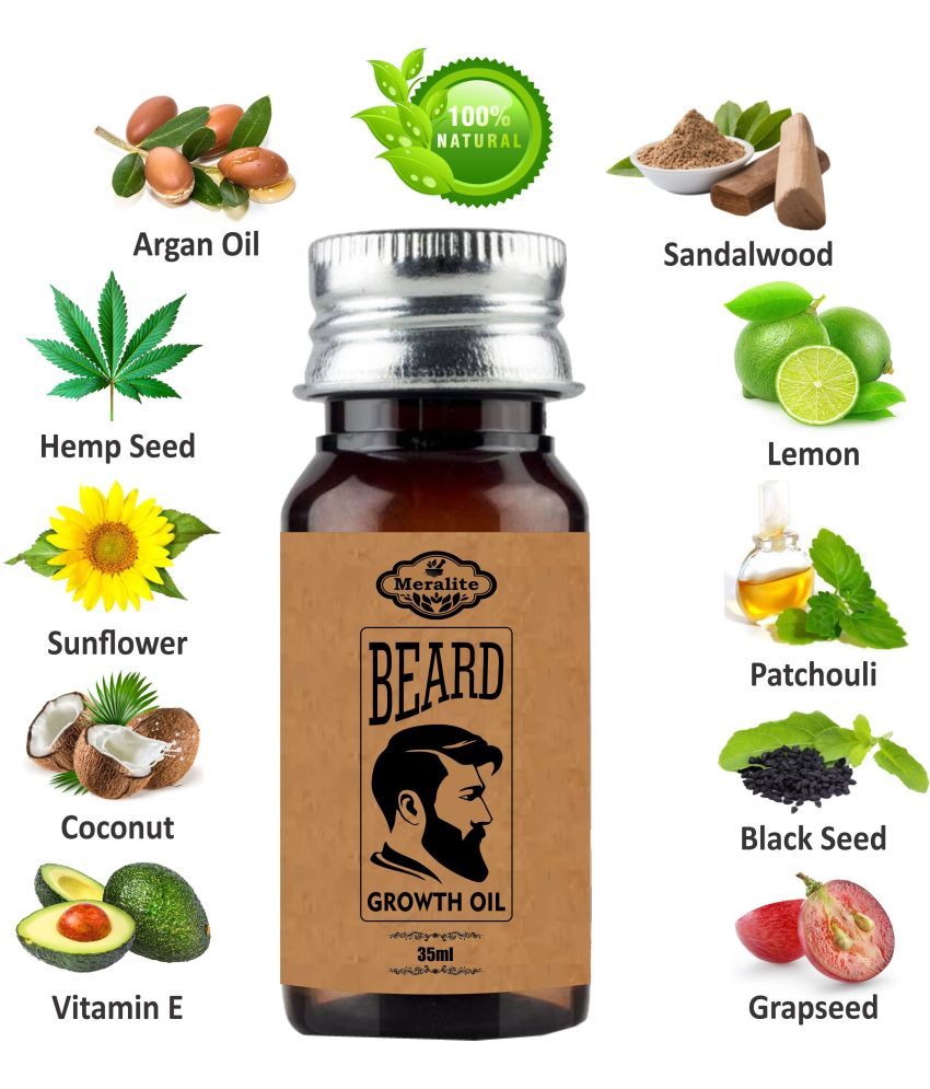     			MERALITE - 35mL Promotes Beard Growth Beard Oil ( Pack of 1 )