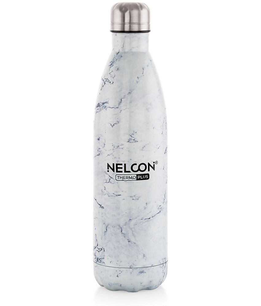     			Nelcon - White Steel Flask ( 750 ml )