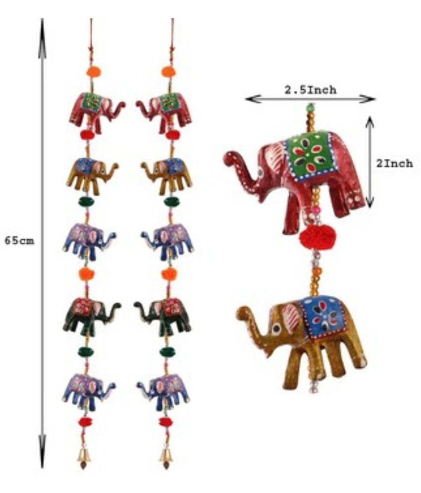 Suvasane Rajasthani Handmade Elephant Door Hanging Toran Door Hanging Multi Pack of 1 Buy