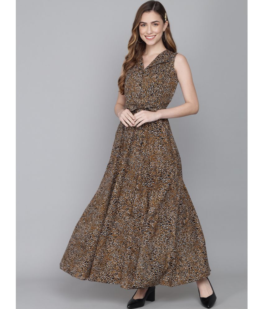     			TOGZZ - Brown Crepe Women's Gown ( Pack of 1 )