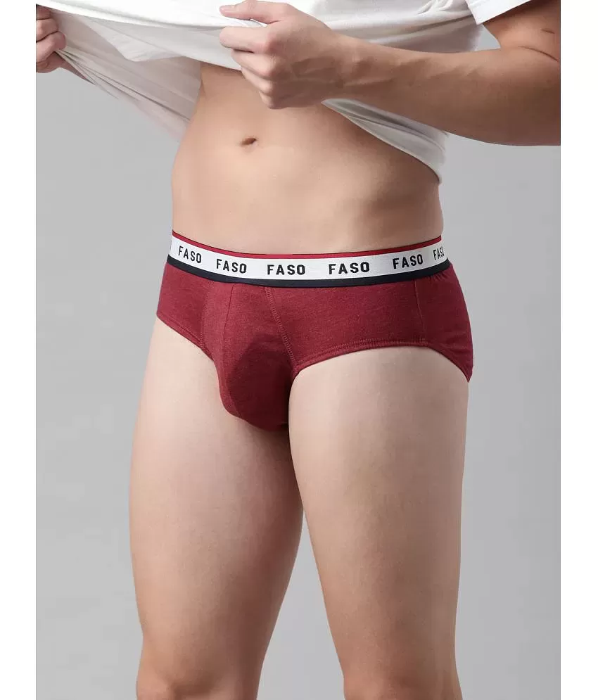 FASO - Red FS2002 Cotton Blend Men's Briefs ( Pack of 1 ) - Buy FASO - Red  FS2002 Cotton Blend Men's Briefs ( Pack of 1 ) Online at Best Prices in  India on Snapdeal