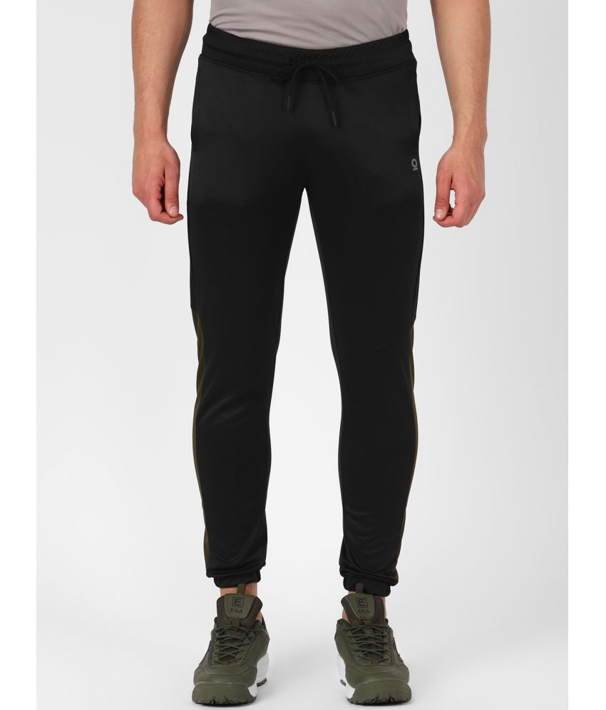     			FITMonkey Men Regular Fit Quick Dry Sports Jogger With Side & Back Pockets-Black