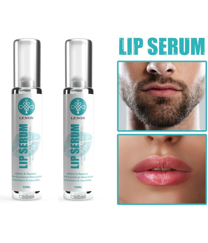     			Lenon - Lip Serum With Vitamin-E, Rosehip Oil Natural Lip Balm ( Pack of 2 )