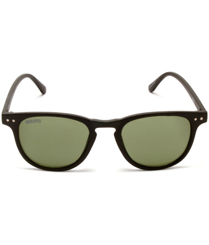     			Roadies - Black Oval Sunglasses ( Pack of 1 )