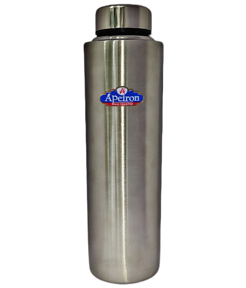     			APEIRON - Matt Fridge Bottle Silver 1000 mL Fridge Water Bottle ( Set of 1 )