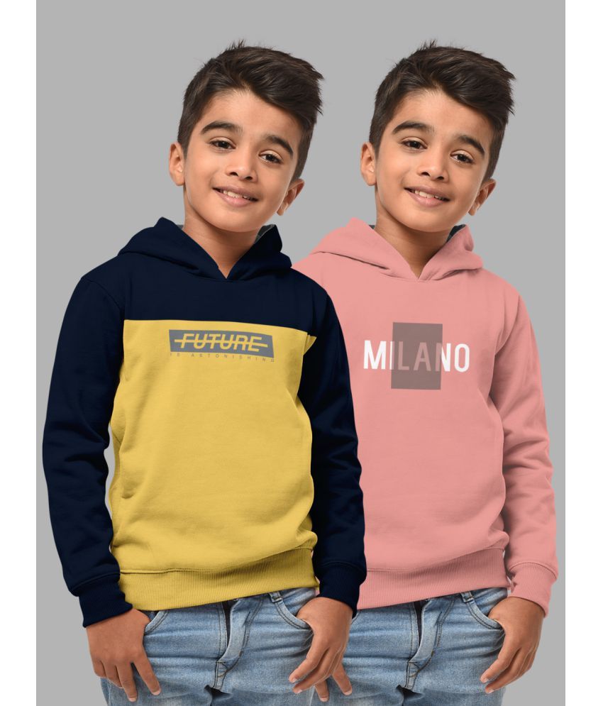     			HELLCAT Pack of 2 Boys Cotton Blend Sweatshirt ( Multicolor2 )