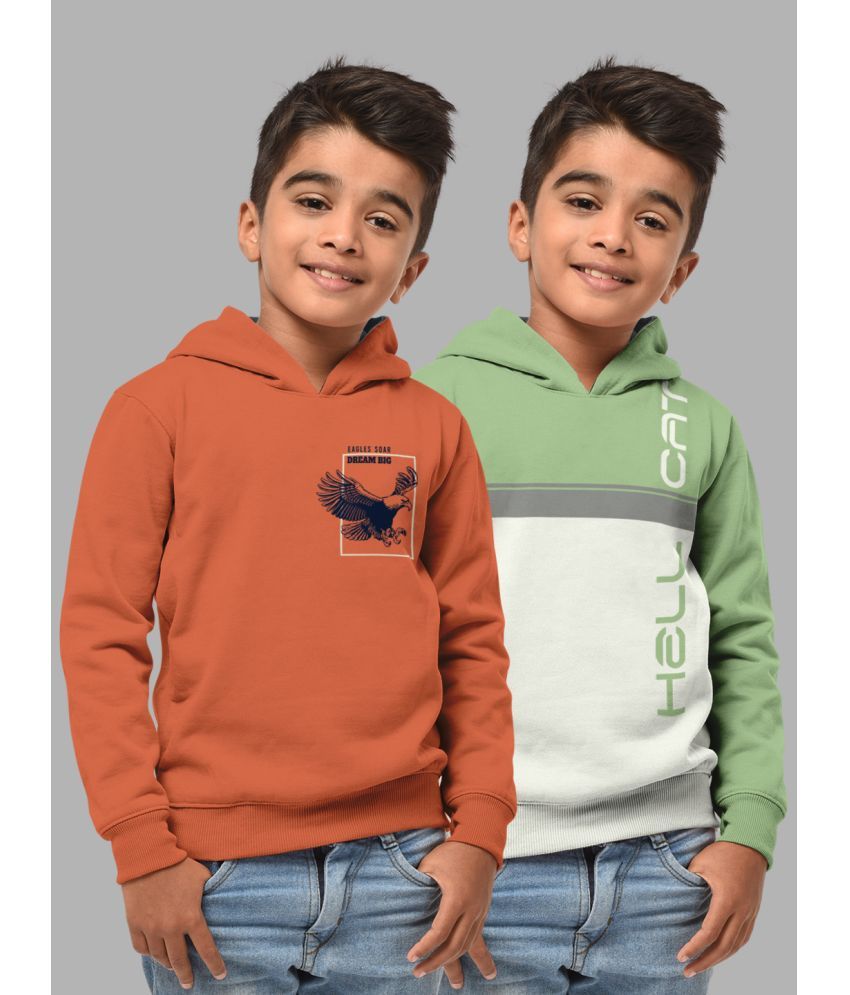     			HELLCAT Pack of 2 Boys Cotton Blend Sweatshirt ( Multicolor3 )