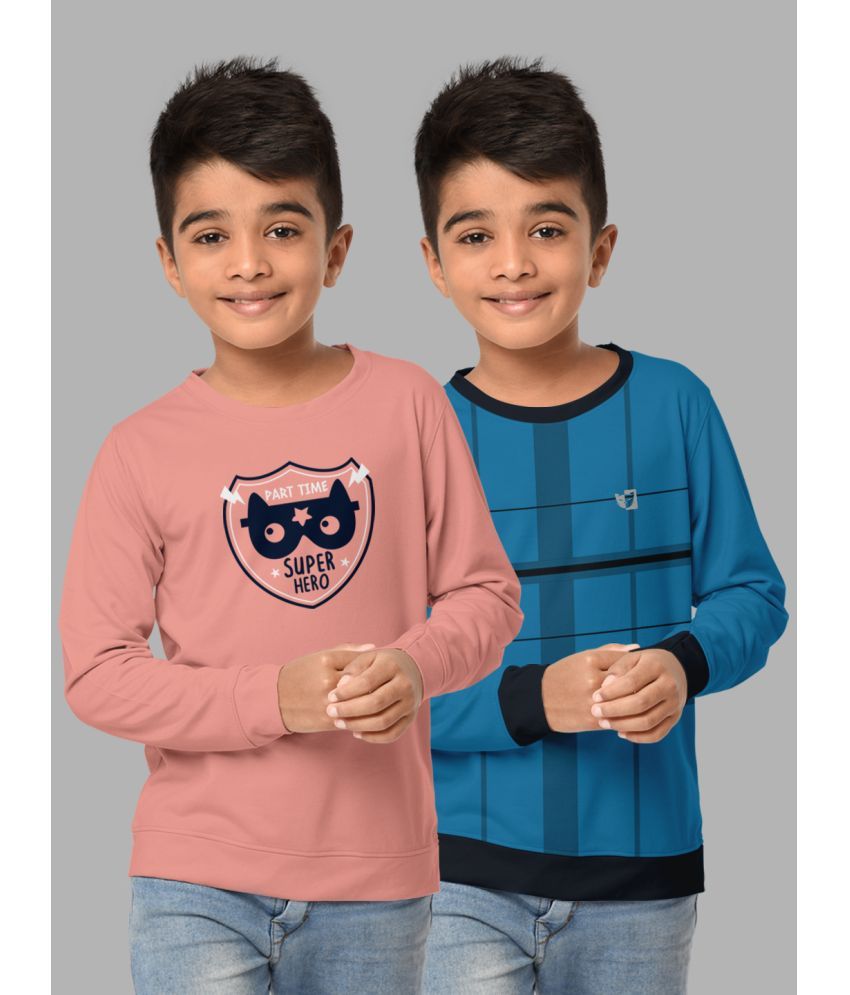     			HELLCAT Pack of 2 Boys Cotton Blend Sweatshirt ( Multicolor3 )