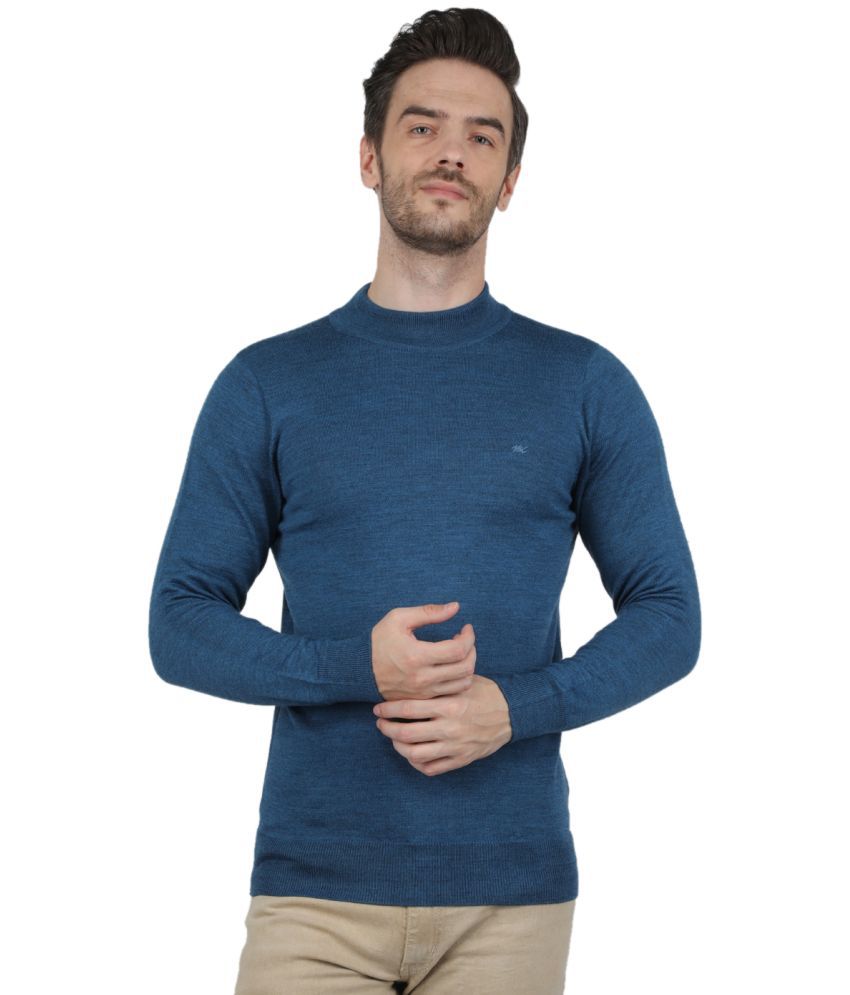     			Monte Carlo - Blue Woollen Men's Pullover Sweater ( Pack of 1 )