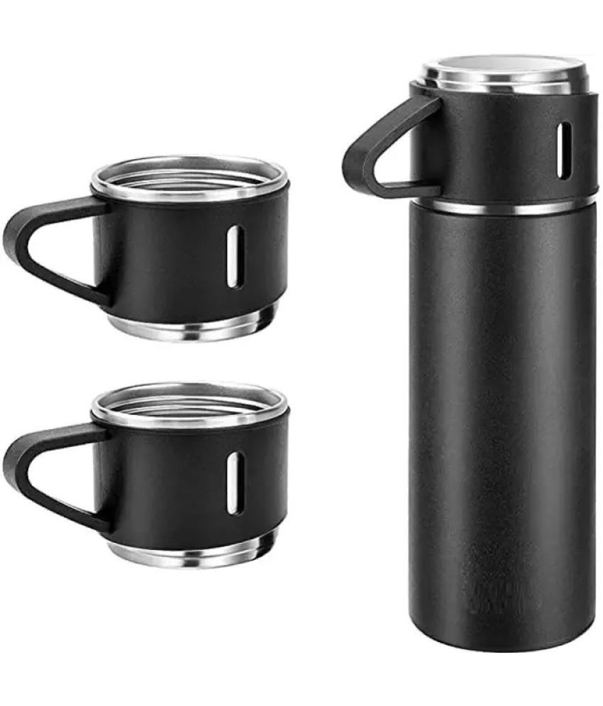     			SWARG KITCHEN - Black Steel Flask ( 500 ml )