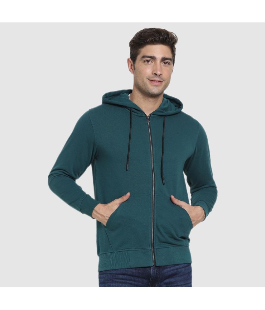     			Bewakoof - Green Fleece Regular Fit Men's Sweatshirt ( Pack of 1 )