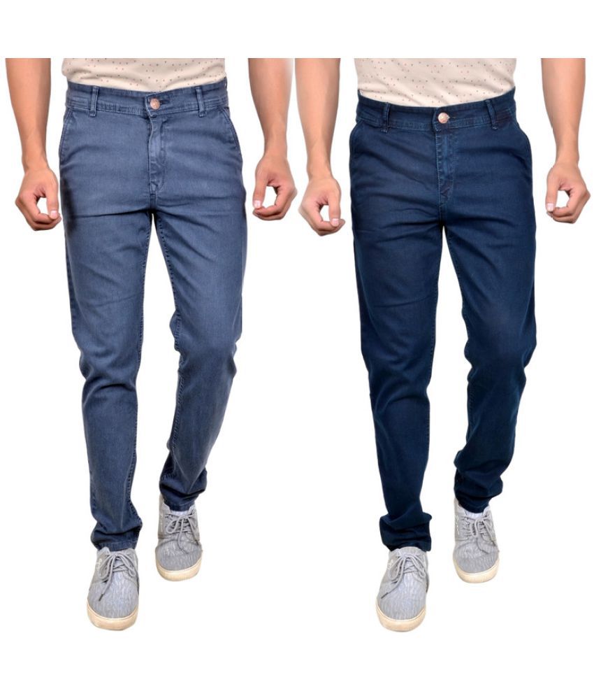     			MOUDLIN - Blue Denim Slim Fit Men's Jeans ( Pack of 2 )
