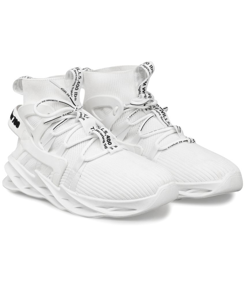     			RapidBox - White Men's Sneakers