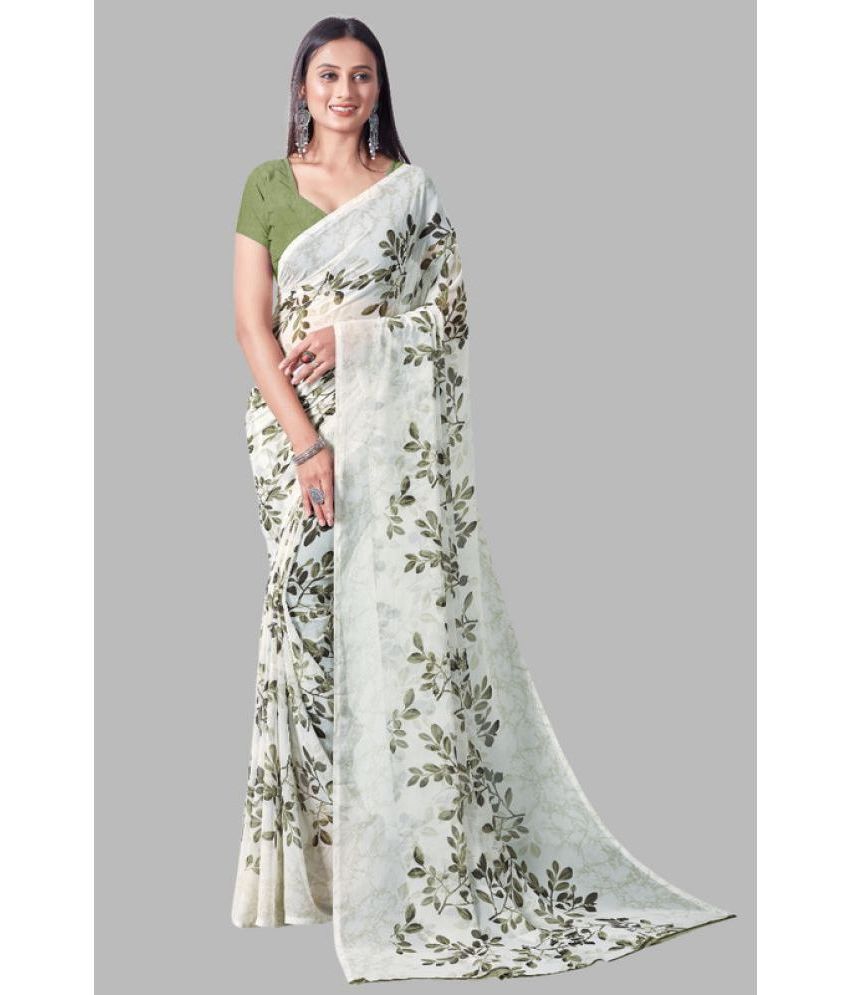     			Sitanjali - Green Georgette Saree With Blouse Piece ( Pack of 1 )