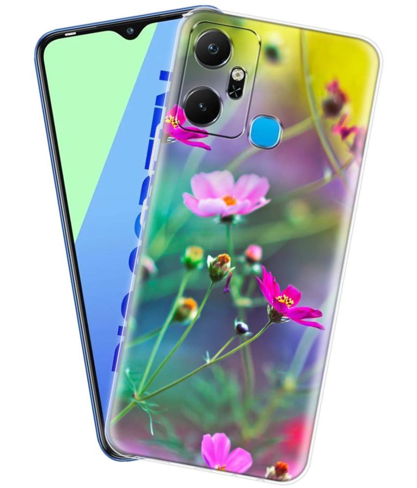     			NBOX - Multicolor Silicon Printed Back Cover Compatible For Infinix Smart 6 Plus ( Pack of 1 )