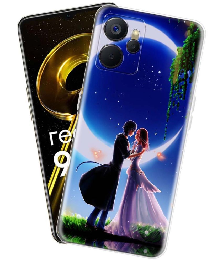     			NBOX - Multicolor Silicon Printed Back Cover Compatible For Realme 9i 5G ( Pack of 1 )