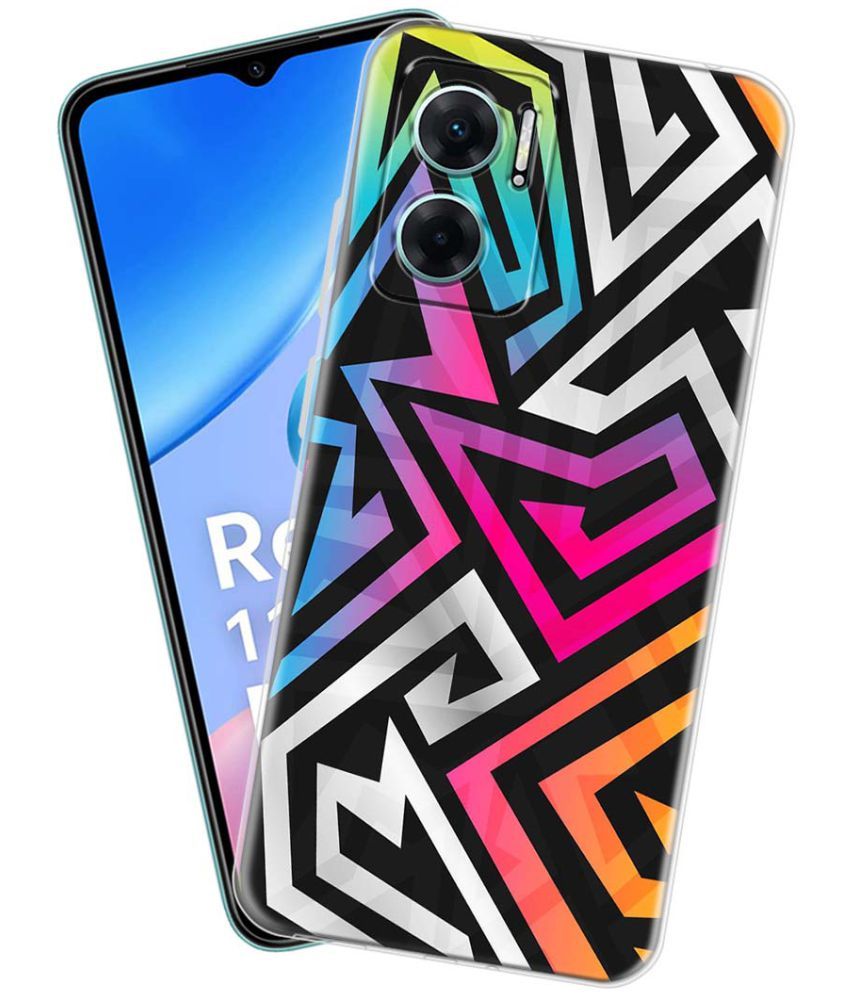     			NBOX - Multicolor Silicon Printed Back Cover Compatible For Redmi 11 Prime 5G ( Pack of 1 )