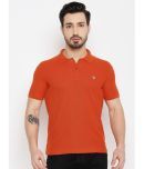 Duke - Orange Cotton Blend Slim Fit Men's Polo T Shirt ( Pack of 1 )