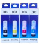 zokio L3110 Ink For 003 Multicolor Pack of 4 Cartridge for Ink Printers Models: L3110, L3100, L3101, L3115, L3116, L3150, L3151, L3152, L3156