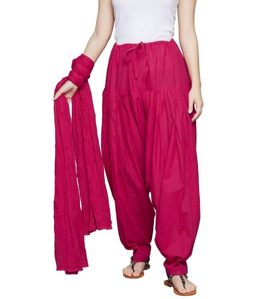     			Cotoncroton - Cotton Pink Women's Salwar ( Pack of 2 )