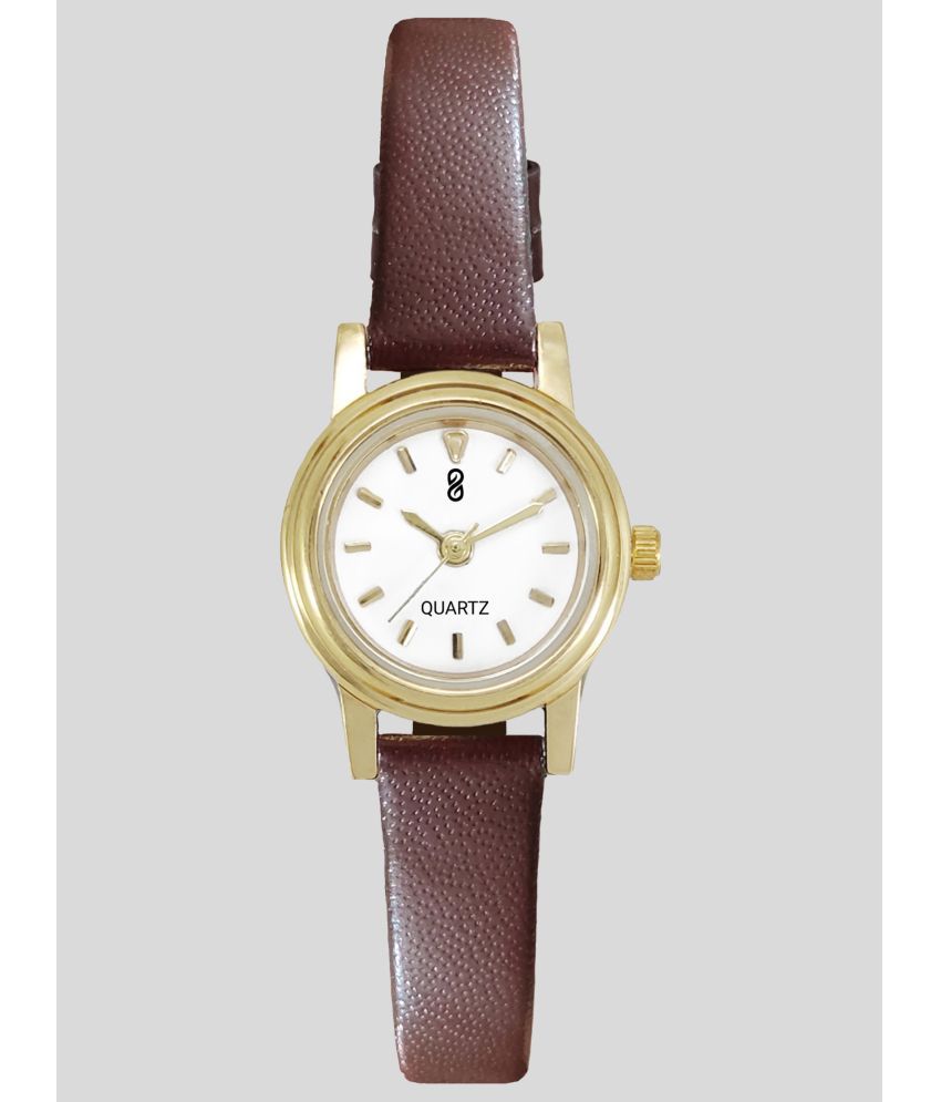 DIGITRACK - Brown Leather Analog Womens Watch