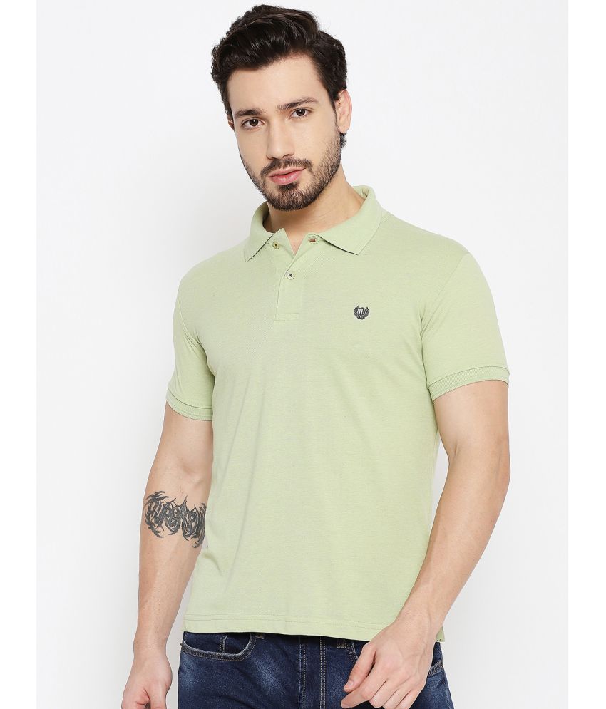     			Duke - Green Cotton Blend Slim Fit Men's Polo T Shirt ( Pack of 1 )