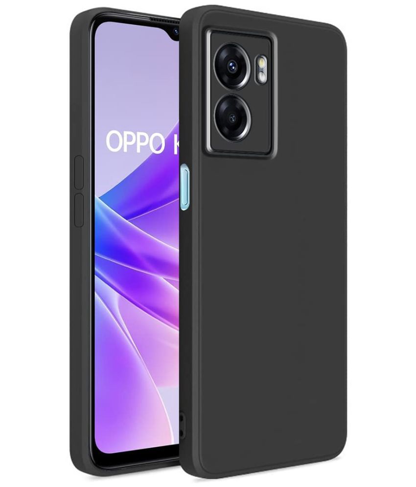     			Kosher Traders - Black Silicon Shock Proof Case Compatible For Oppo K10 ( Pack of 1 )