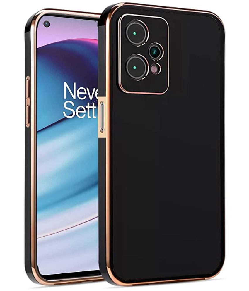     			Kosher Traders - Black Silicon Silicon Soft cases Compatible For OnePlus Nord CE 2 Lite 5G ( Pack of 1 )